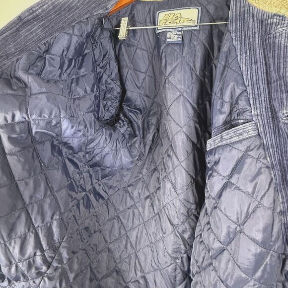 Vintage 90s NO FEAR Wide-Wale Corduroy Jacket, Faux Sherpa Collar, Made in Hong - Picture 10 of 14